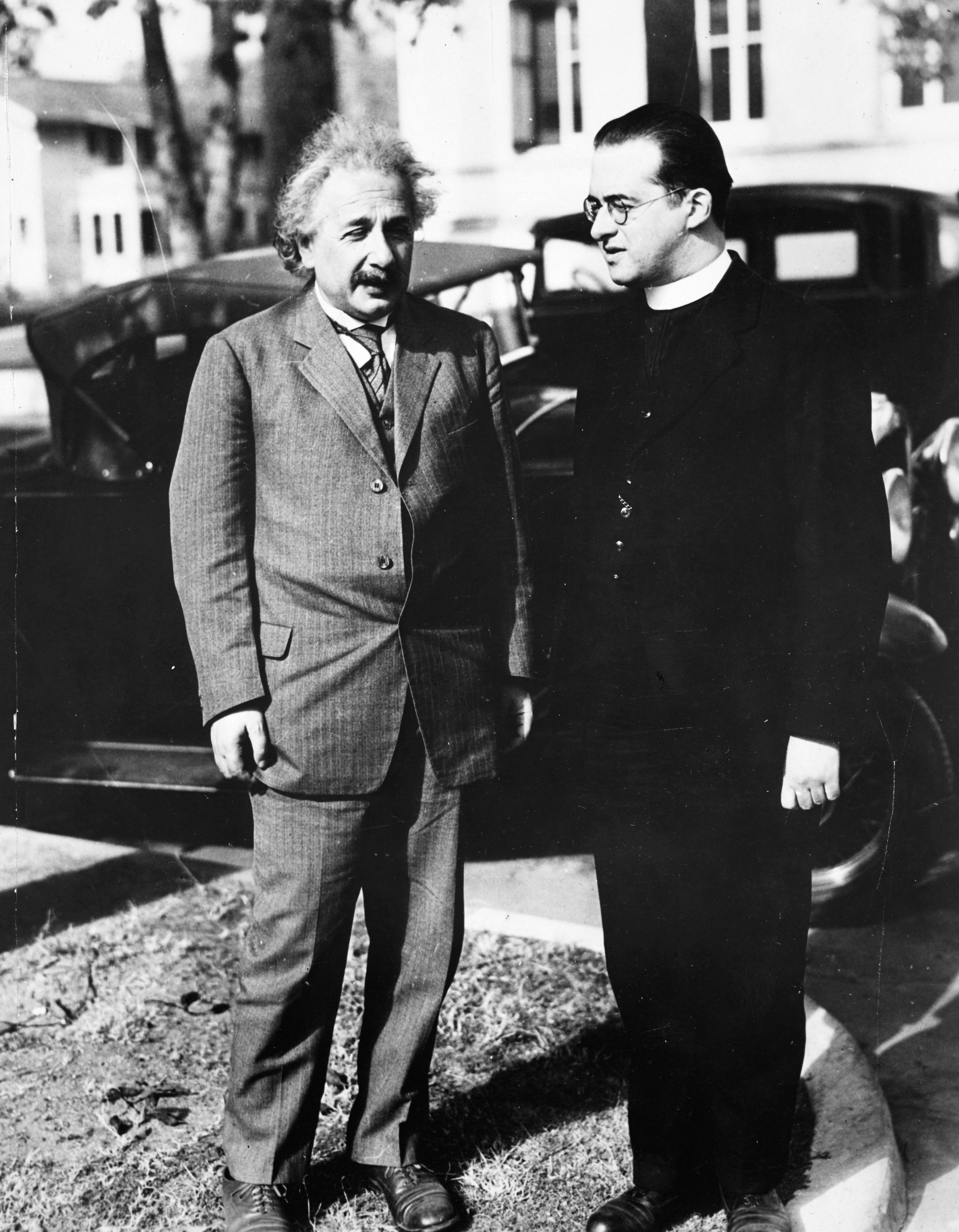 Albert Einstein Georges Lemaître 1933 Collection University Archives KU Leuven The New York Times
