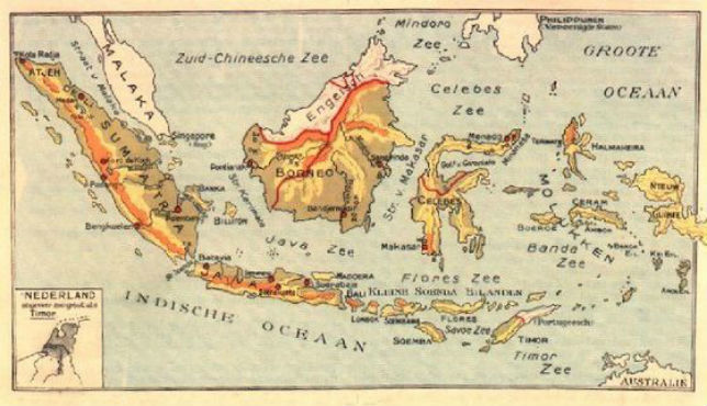 Nederlands-Indië-oude-kaart