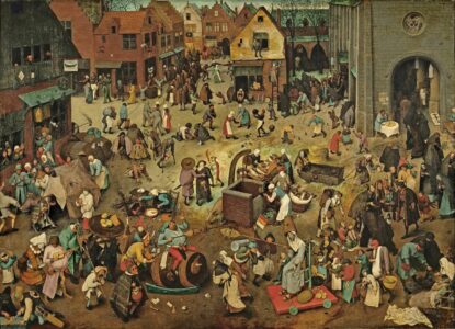 De strijd tussen vasten en vastenavond Bruegel 2