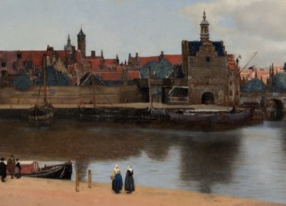 Mauritshuis Gezicht op Delft voorgrond