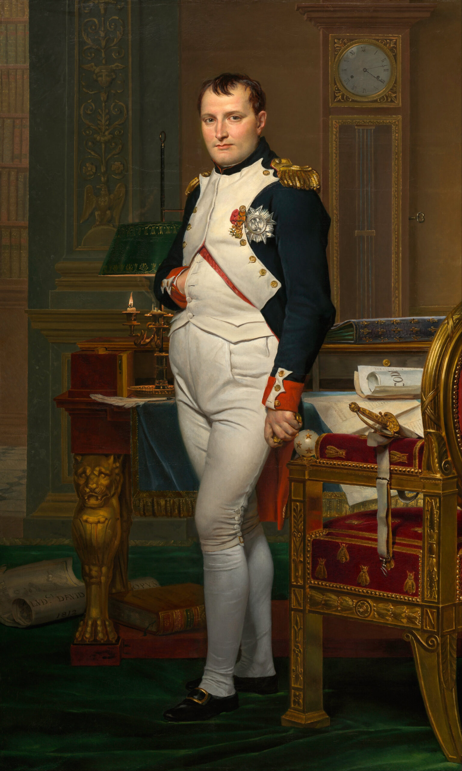 Jacques Louis David The Emperor Napoleon in His Study at the Tuileries Google Art Project