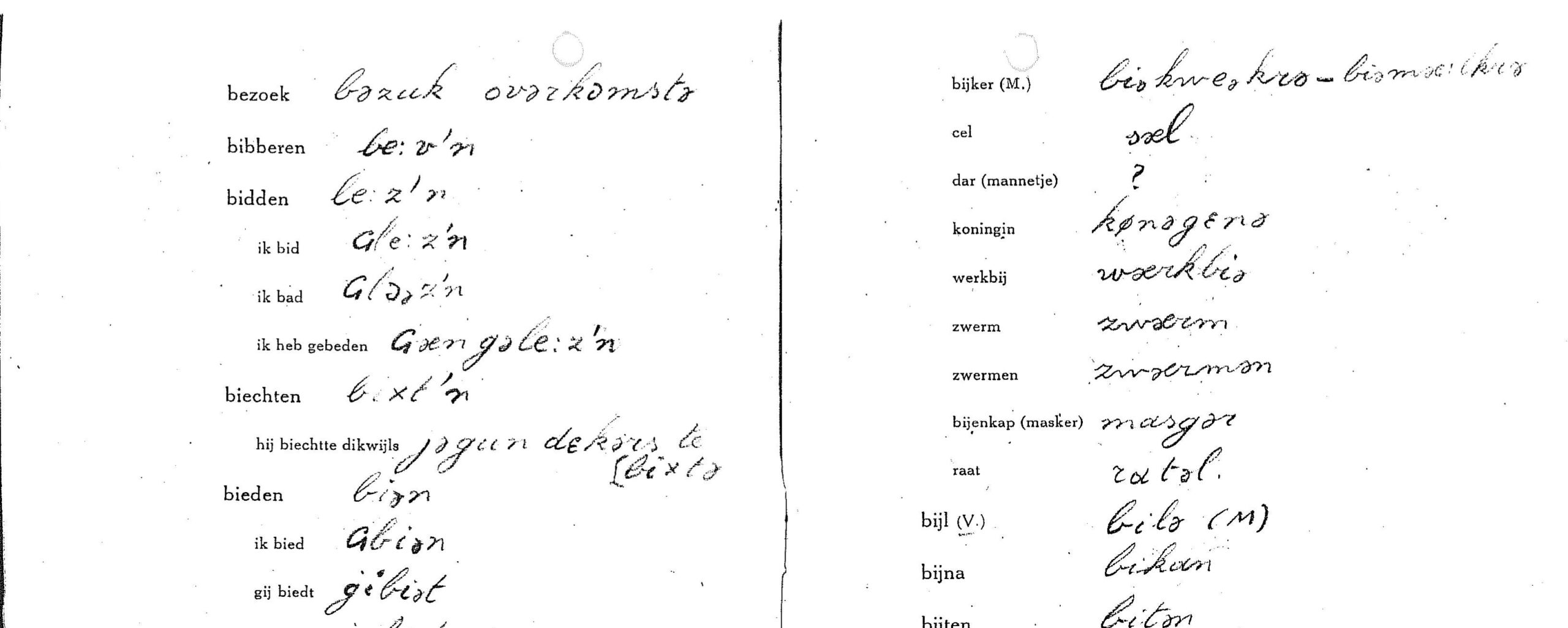 Taalvragenlijst dubbelepagina bovenaan
