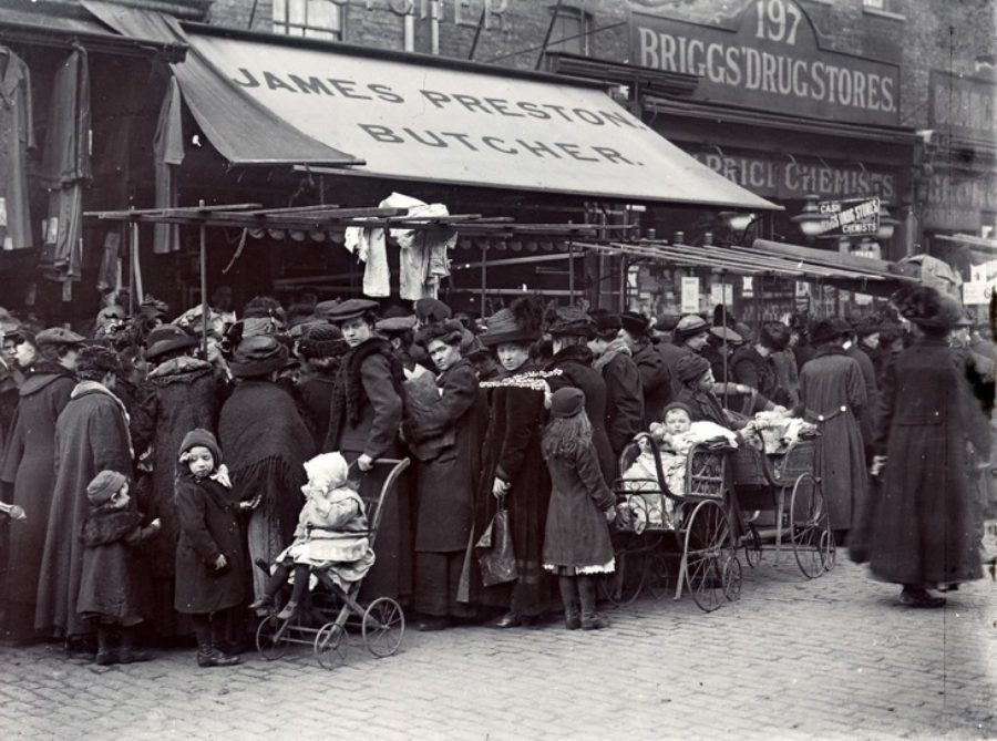 Market stall in Hoxton Street Shoreditch