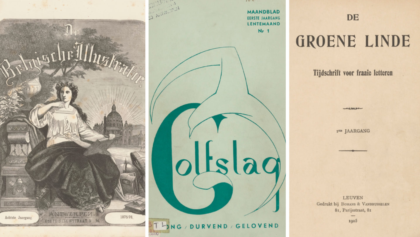 Belgische Illustratie Golfslag Groene Linde