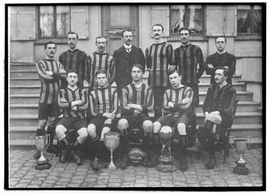 Cercle Brugge Belgisch kampioen in 1911 c City Archives of Bruges collection Brussele Traen