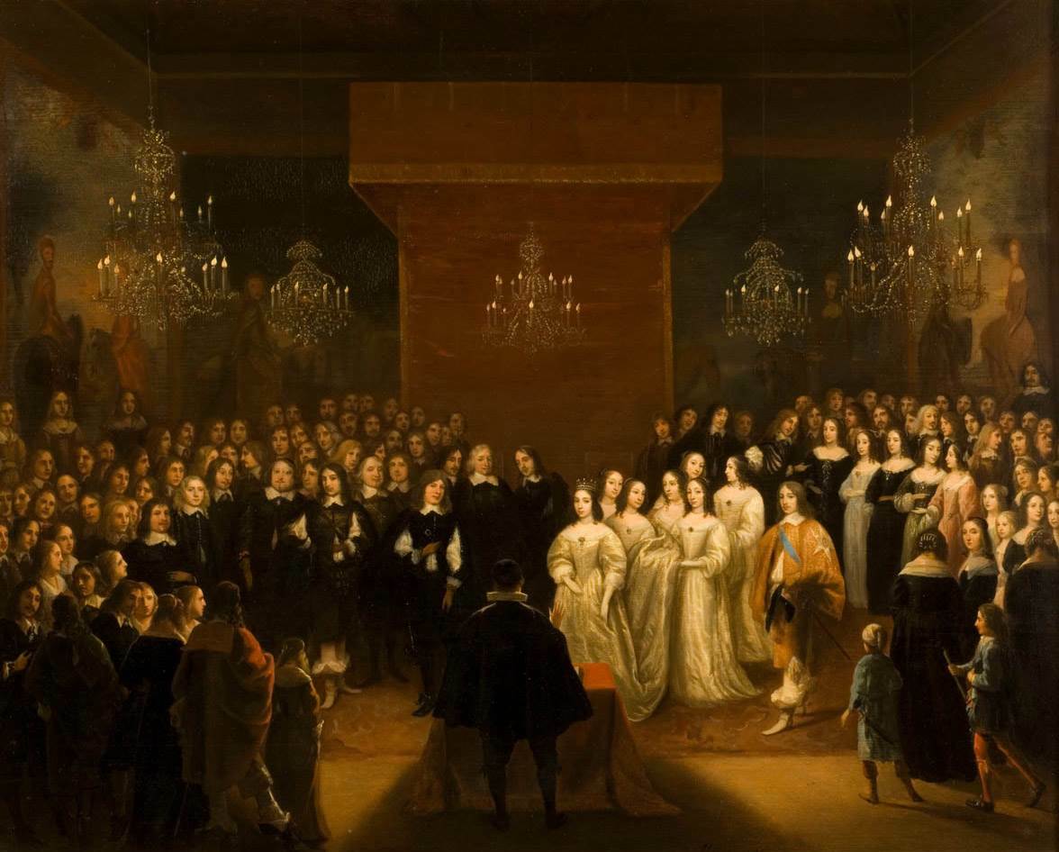 Jan Mijtens Het huwelijk van Friedrich Wilhelm keurvorst van Brandenburg met Louise Henriette van Oranje in 1646 1646 Collectie Musée des Beaux Arts Renne