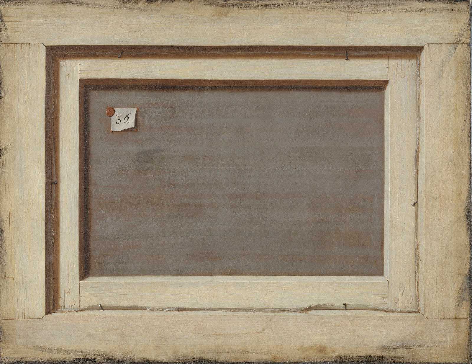 Cornelis Norbertus Gijsbrechts De achterzijde van een ingelijst schilderij Statens Museum for Kunst