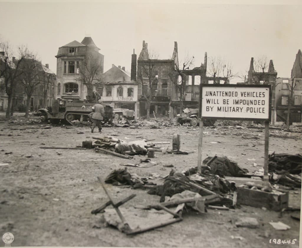 Bastogne in puin