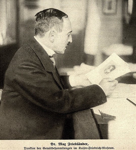 Dr Max J Friedländer directeur van de schilderijenverzamelingen van het Kaiser Friedrich Museum Wikimedia