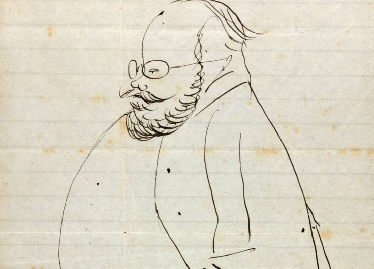 Edward Lear self caricature bijgesneden