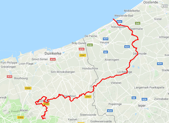 GR130-kaartje