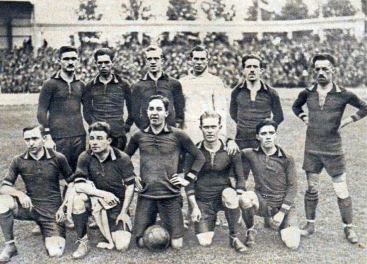 Léquipe de Belgique de football championne olympique en 1920 à Anvers