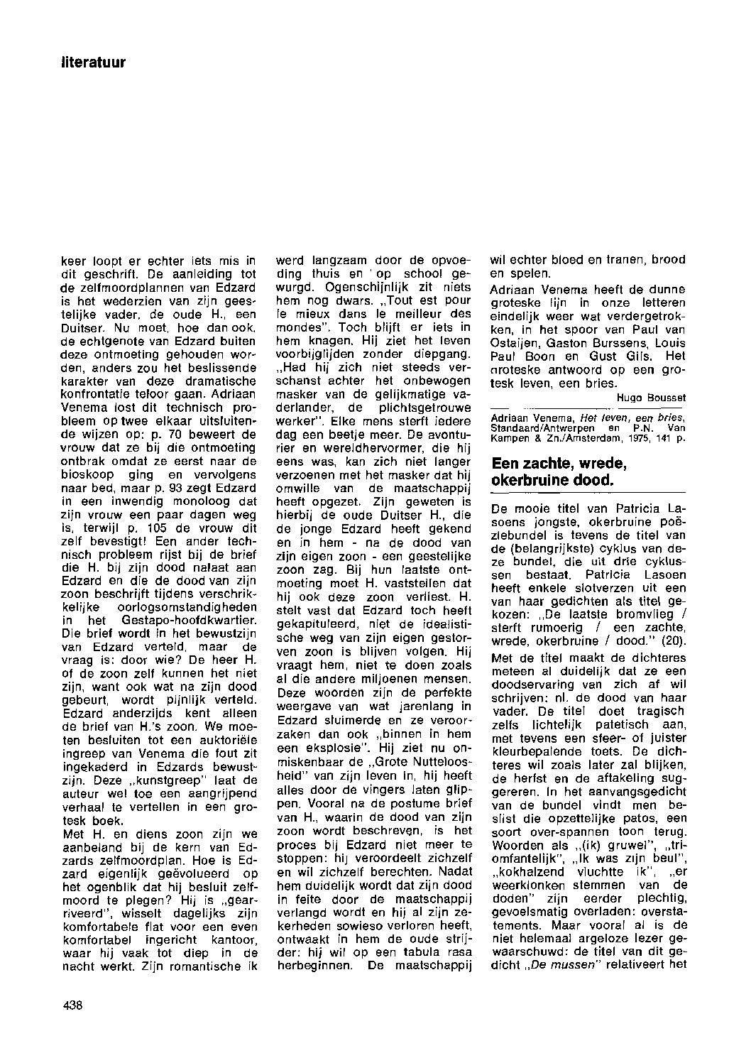 OE 1976 Spillebeen Lasoen