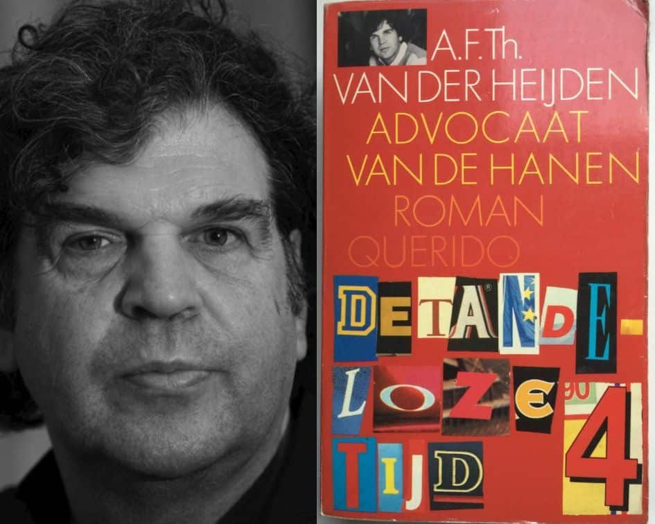 de lage landen Advocaat van de hanen. Karikatuur van een schrijver - de