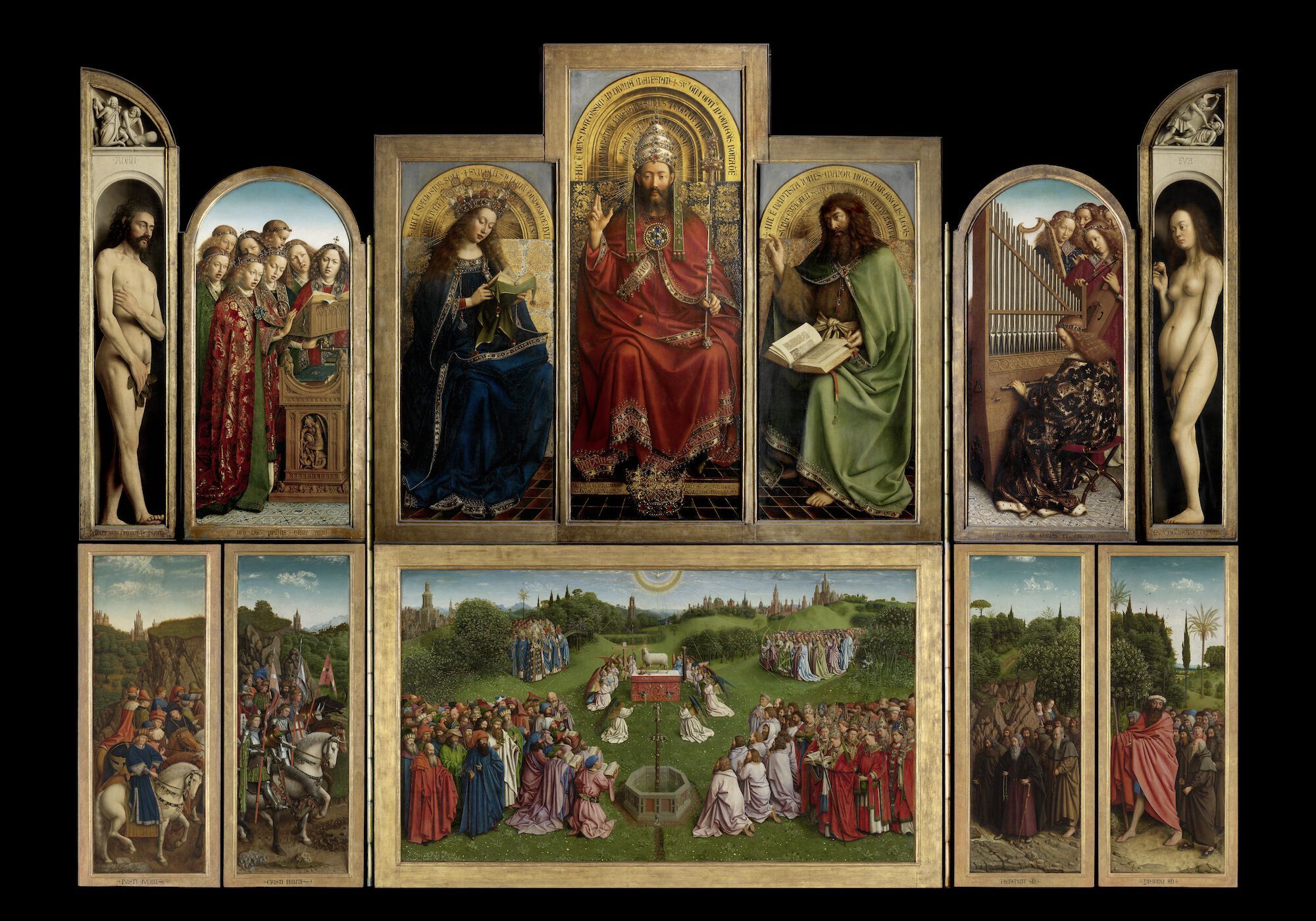 Het Lam Gods c Sint Baafskathedraal Gent www artinflanders be Dominique Provost CC BY NC ND 4 0