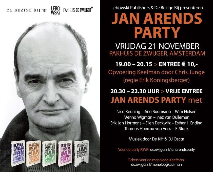 Jan arends party def flyer