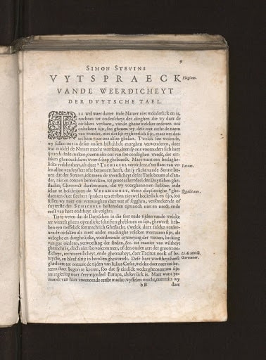 Uytspraeck van de weerdicheyt der Duytsche tael